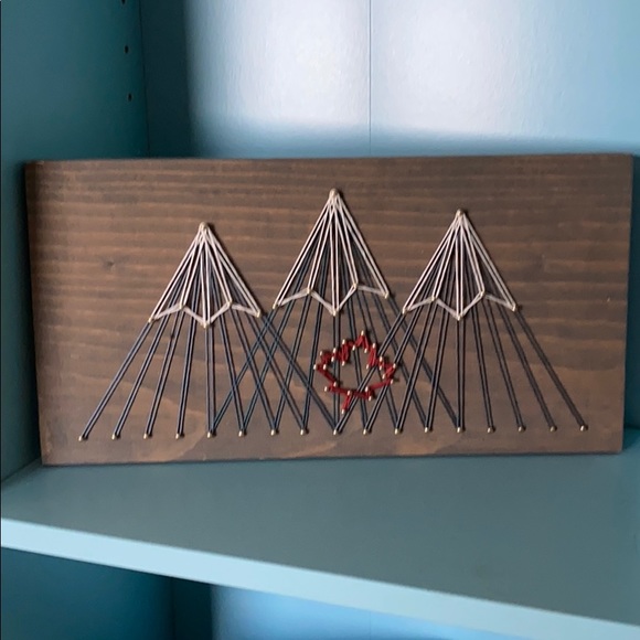 Mountain art decor bought in Canmore, Alberta - Picture 1 of 3